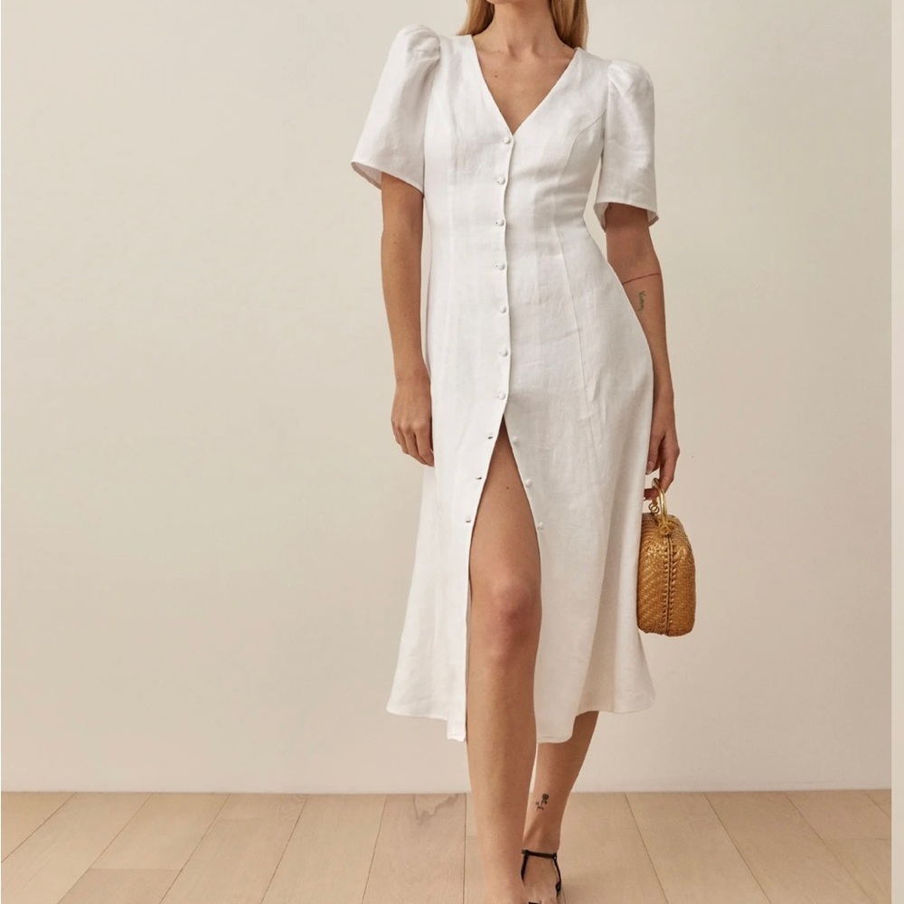Reformation Newbury Linen Dress